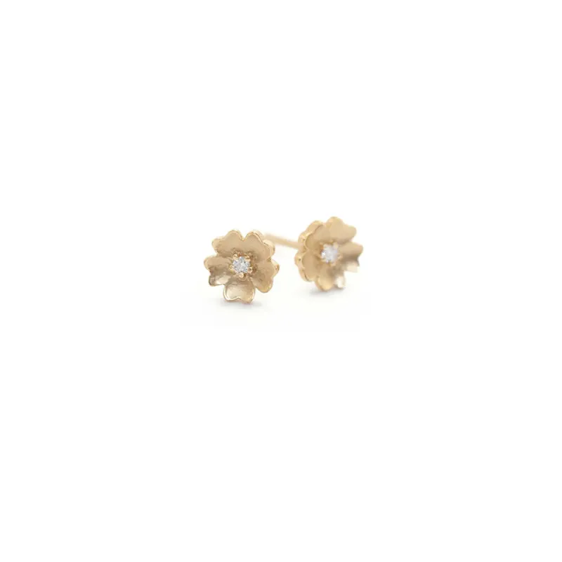 Buttercup Studs - Yellow Gold made by Meghan Thorne Jewlery