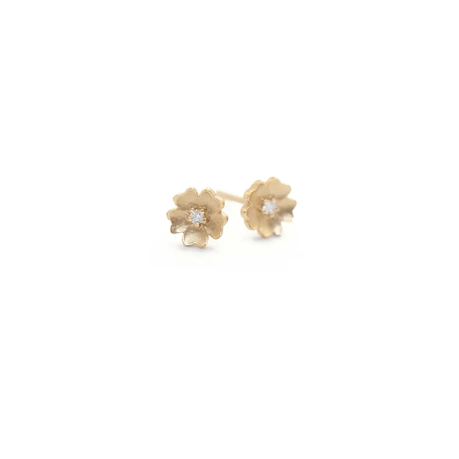 Buttercup Studs - Yellow Gold sold by Meghan Thorne Jewlery