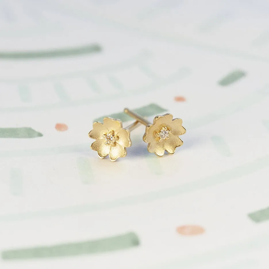 Buttercup Studs - Yellow Gold sold by Meghan Thorne Jewlery product image thumbnail 2