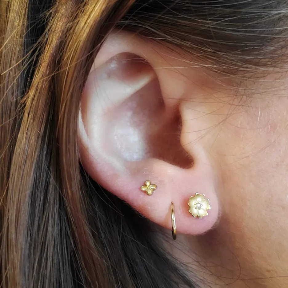 Buttercup Studs - Yellow Gold sold by Meghan Thorne Jewlery product image thumbnail 3