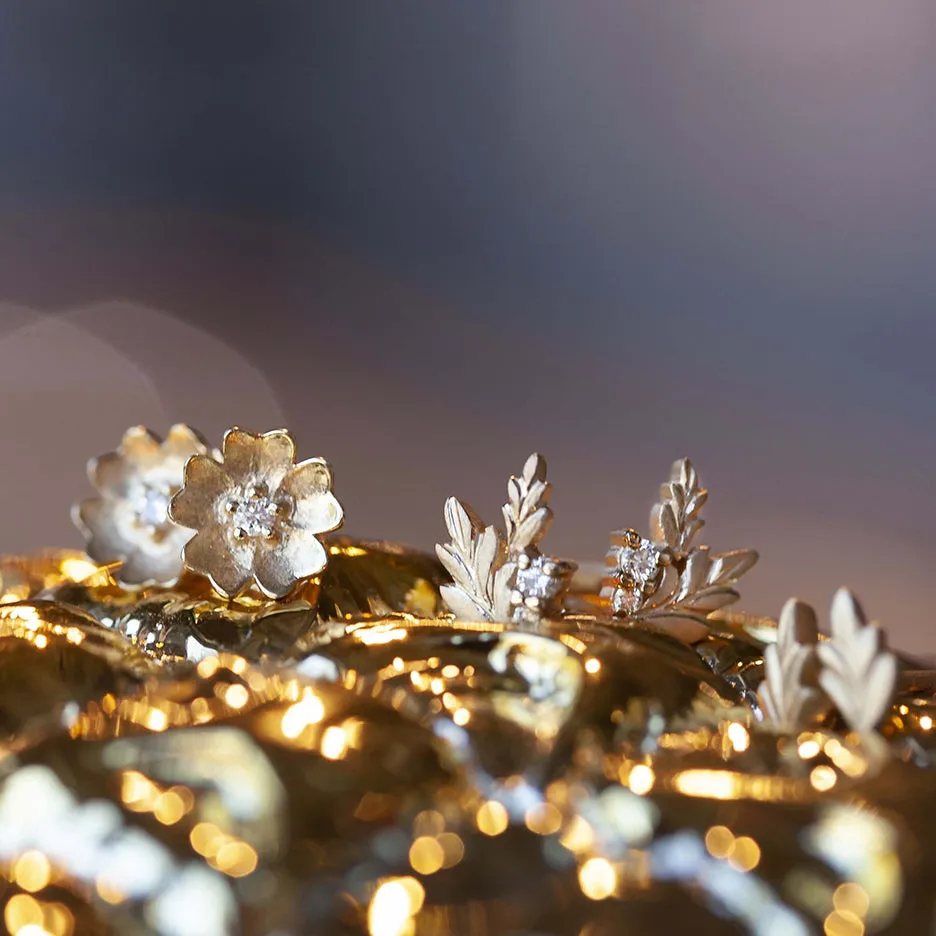 Buttercup Studs - Yellow Gold sold by Meghan Thorne Jewlery product image thumbnail 4