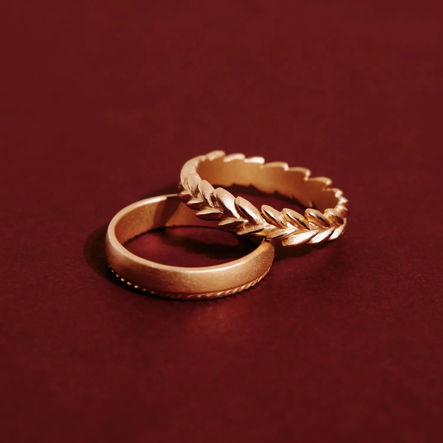 Mens Evergreen Medium Band - Yellow Gold sold by Meghan Thorne Jewlery product image thumbnail 2
