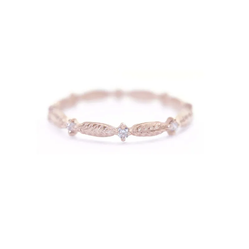 Evergreen Eternity Band - Rose Gold made by Meghan Thorne Jewlery