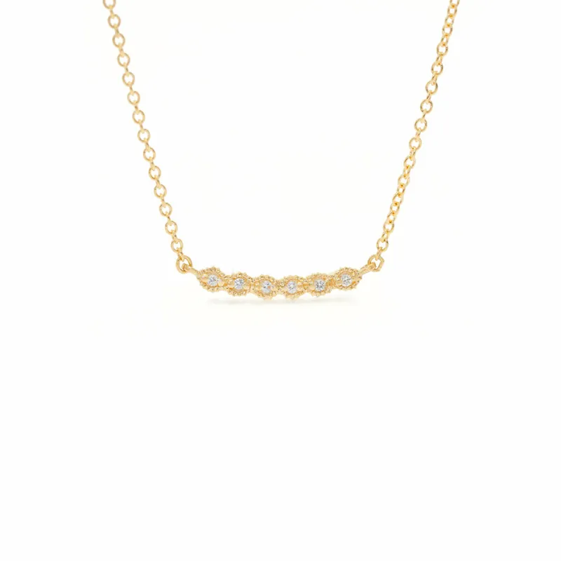 Ribbon Crescent Necklace - Yellow Gold made by Meghan Thorne Jewlery