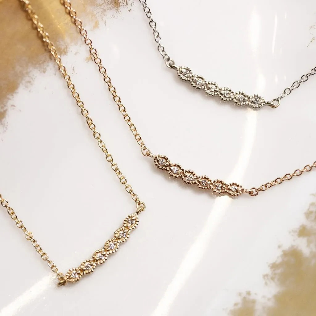 Ribbon Crescent Necklace - Yellow Gold sold by Meghan Thorne Jewlery product image thumbnail 3