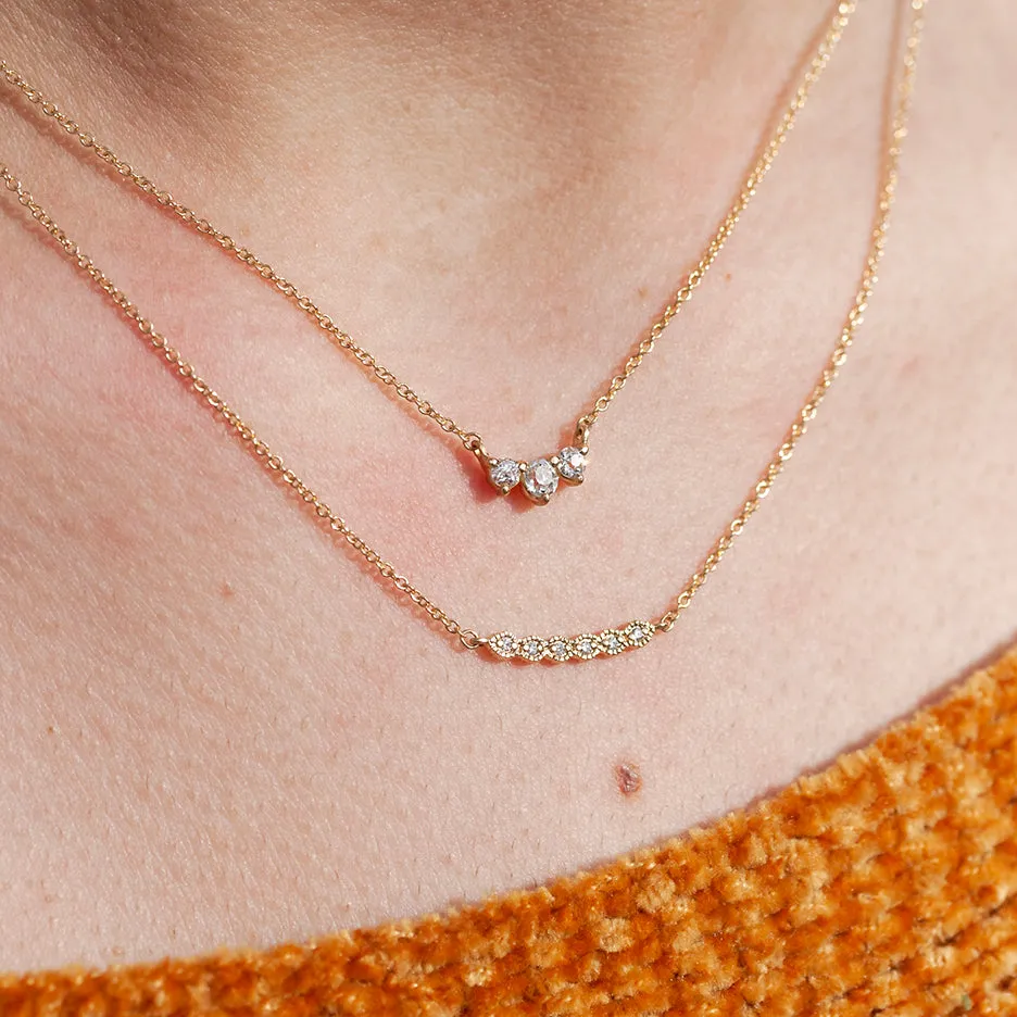 Ribbon Crescent Necklace - Yellow Gold sold by Meghan Thorne Jewlery product image thumbnail 4