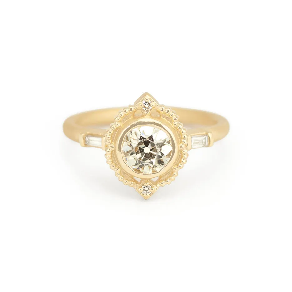Venise Frame Ring (LC9114) - .9ct antique Old Euro sold by Meghan Thorne Jewlery