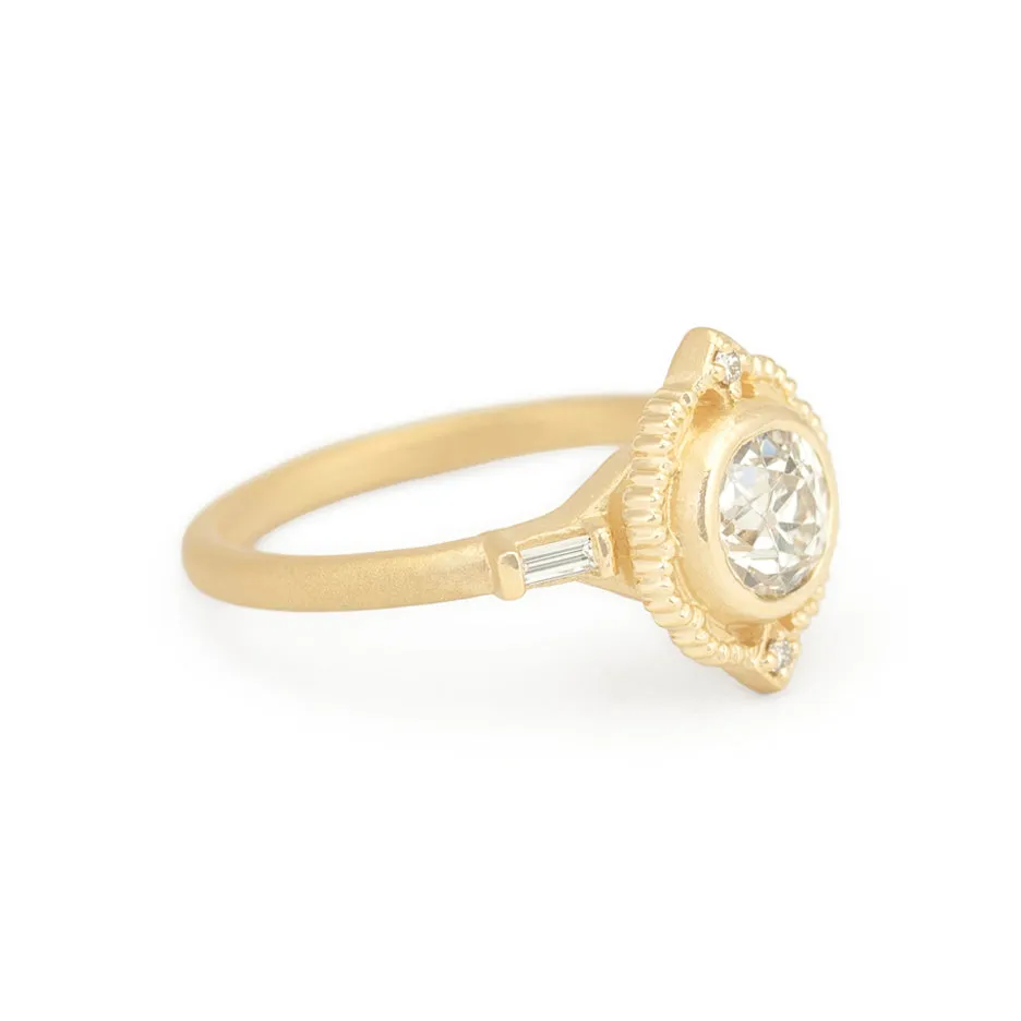 Venise Frame Ring (LC9114) - .9ct antique Old Euro sold by Meghan Thorne Jewlery product image thumbnail 3