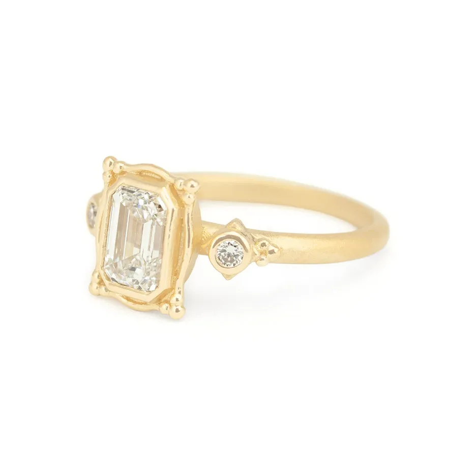 Picture Frame Ring (MT9112) - 1.1ct Lab Grown Emerald Cut Diamond sold by Meghan Thorne Jewlery product image thumbnail 2