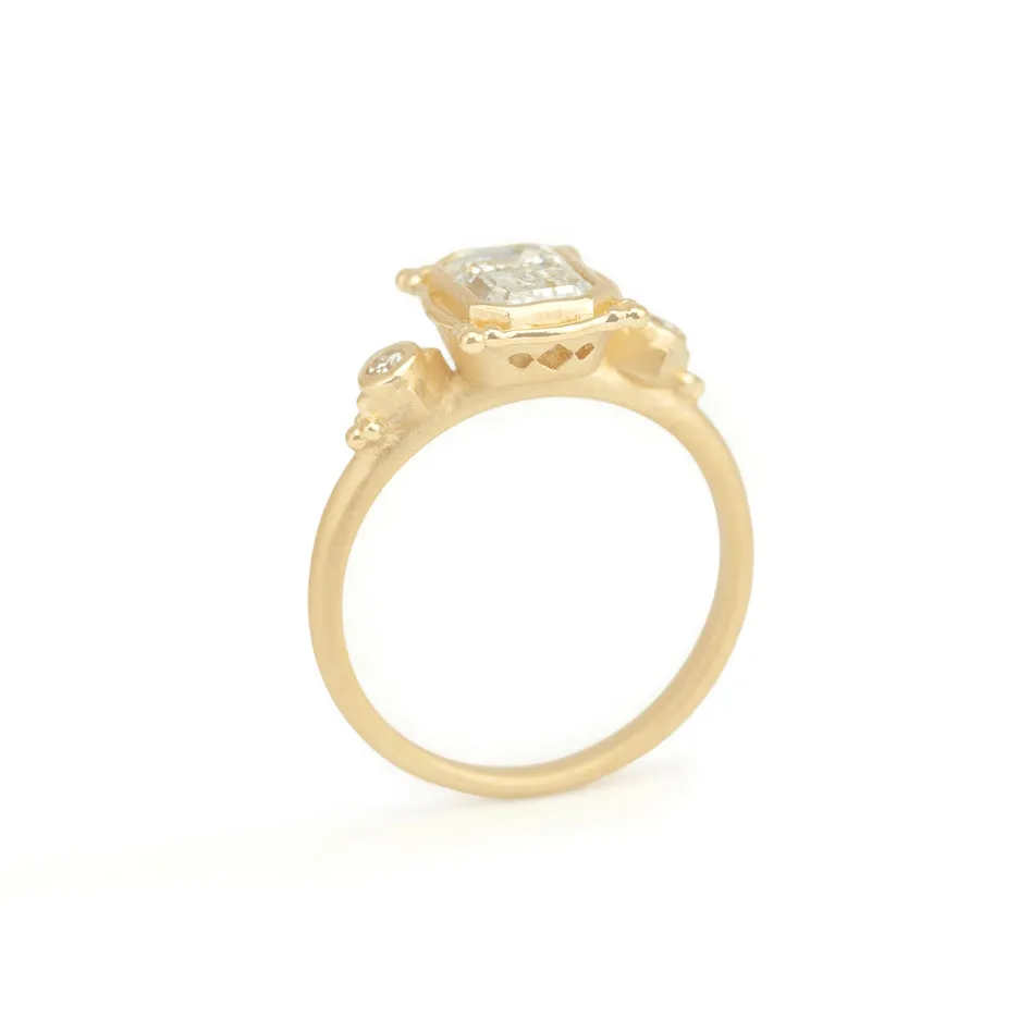 Picture Frame Ring (MT9112) - 1.1ct Lab Grown Emerald Cut Diamond sold by Meghan Thorne Jewlery product image thumbnail 4