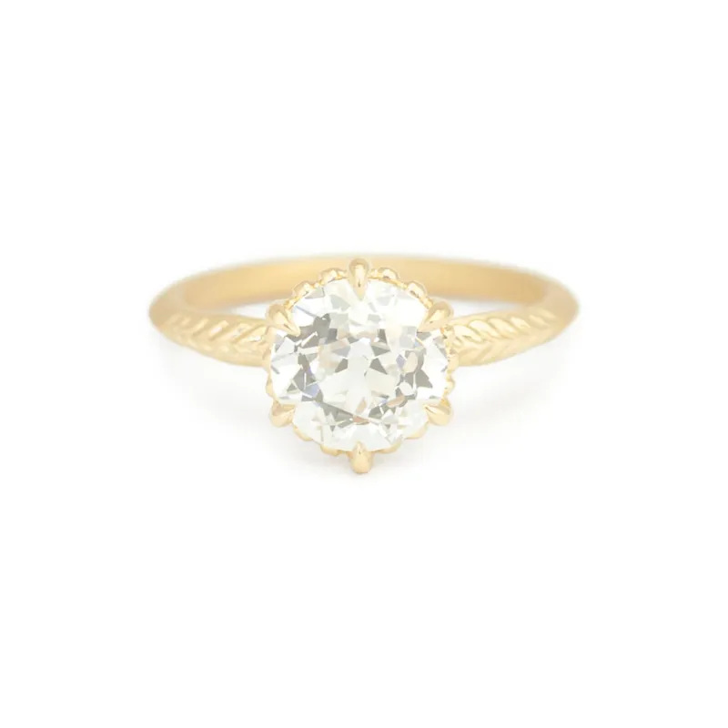 Evergreen Solitaire (MT9011) - 2.09ct Lab Grown Old Euro Cut Diamond made by Meghan Thorne Jewlery