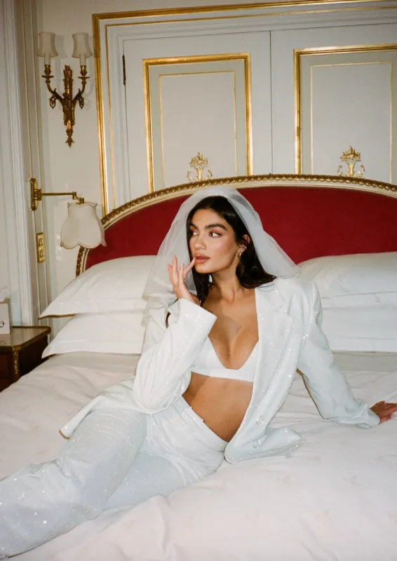 WHITE ASTRID BRALETTE sold by SLA The Label
