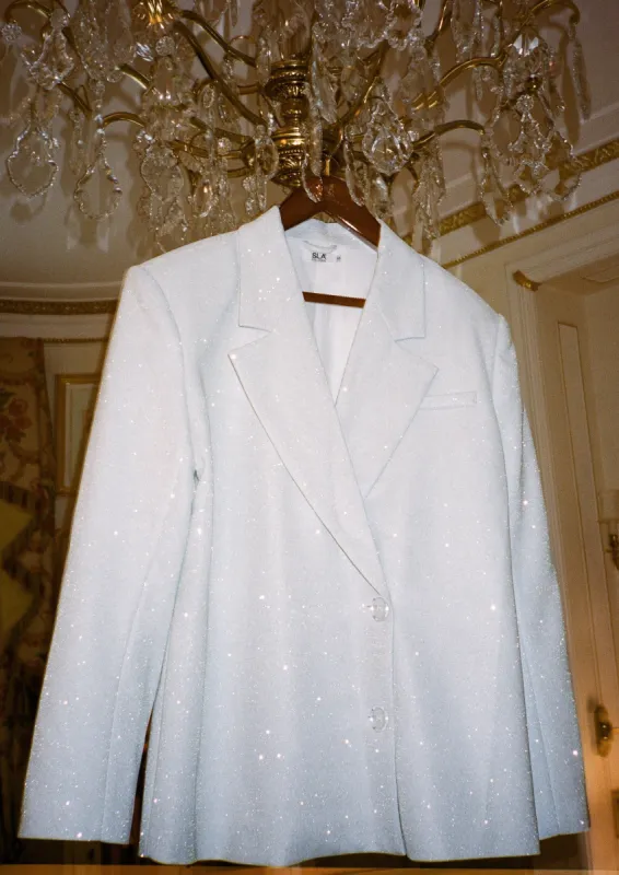 WHITE PETITE PALOMA BLAZER sold by SLA The Label