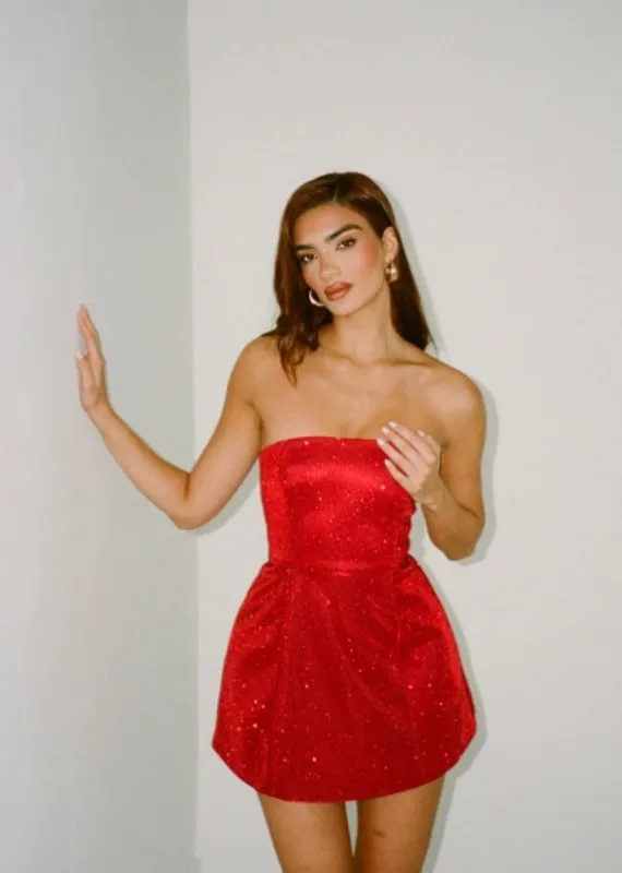 RED CAMILLE DRESS sold by SLA The Label