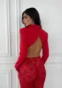 RED REID CROPPED BLAZER sold by SLA The Label