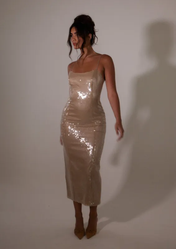 NUDE LYRA MIDI DRESS sold by SLA The Label