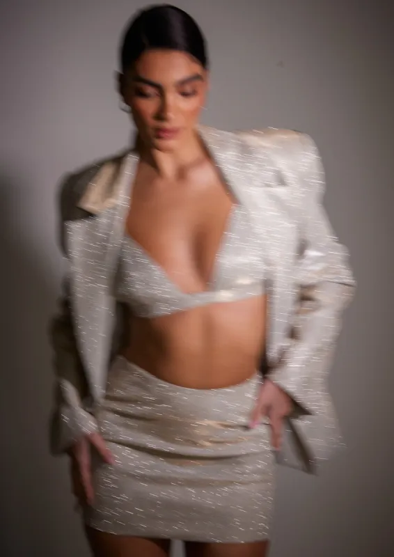 GOLD SLOANE SKIRT sold by SLA The Label