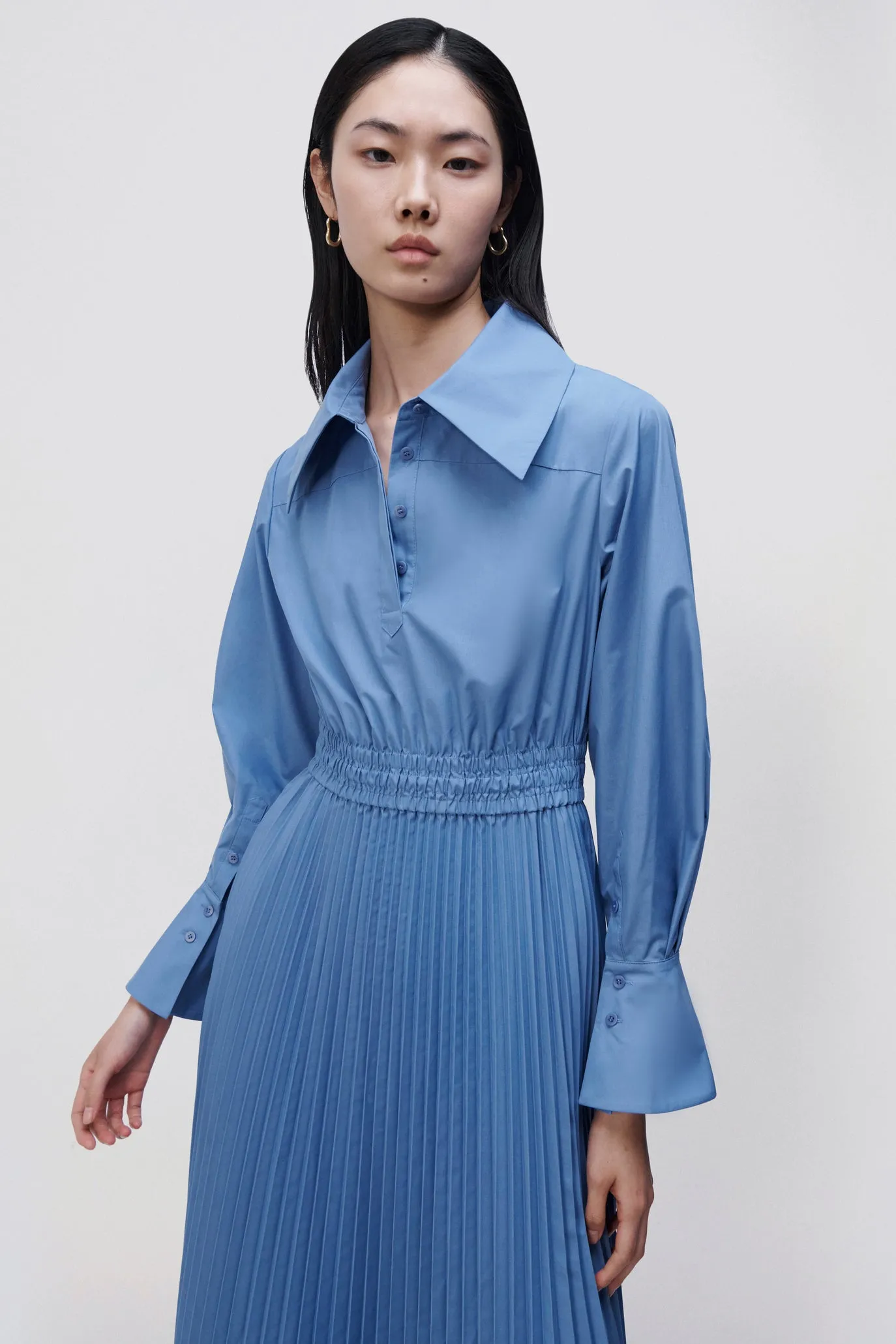 Elka Pleated Poplin Shirt Dress sold by Simkhai product image thumbnail 5
