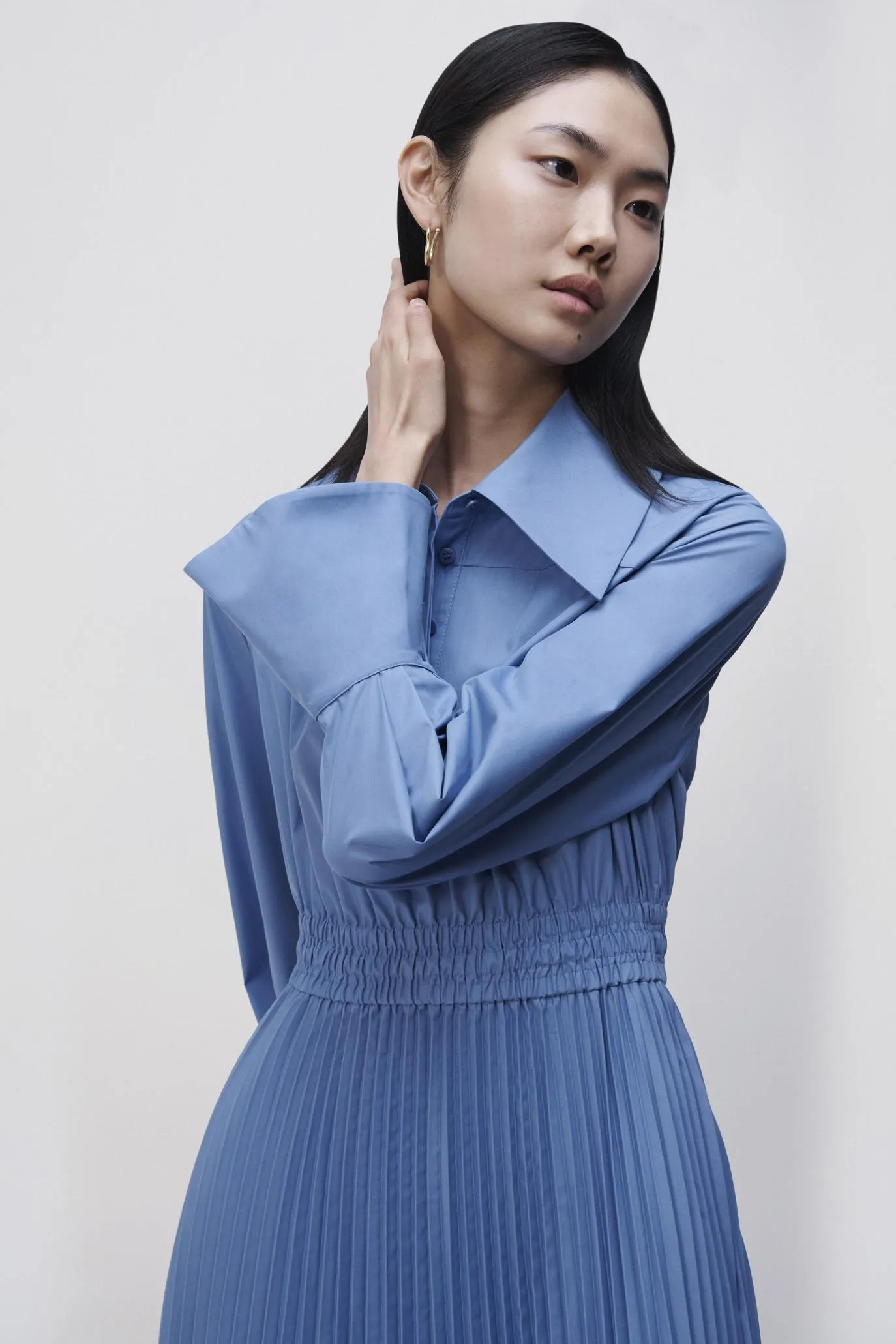 Elka Pleated Poplin Shirt Dress sold by Simkhai product image thumbnail 3