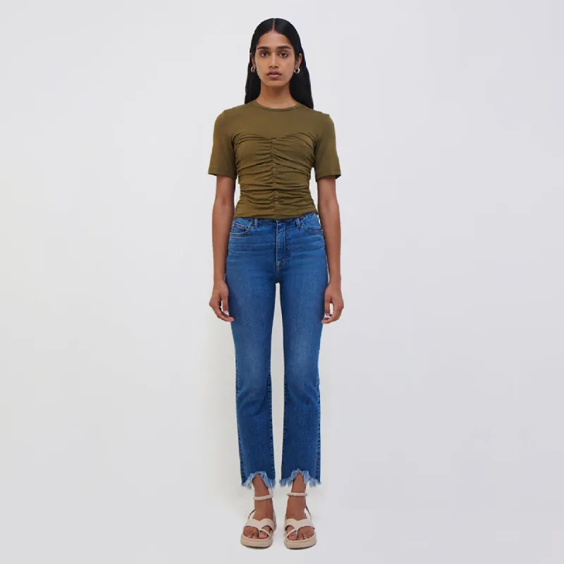 Tansy Ruched Bustier Tee sold by Simkhai