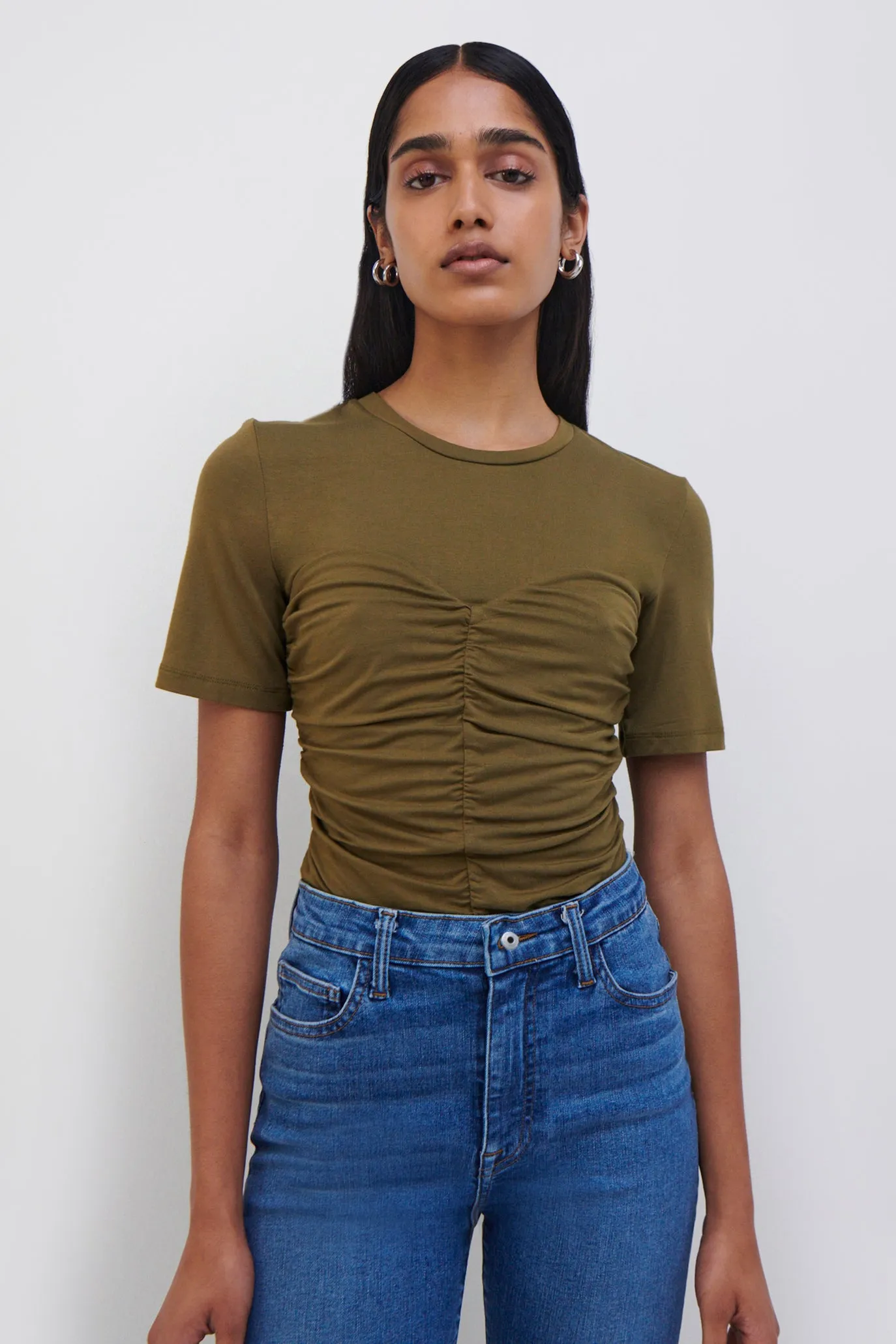 Tansy Ruched Bustier Tee sold by Simkhai product image thumbnail 2