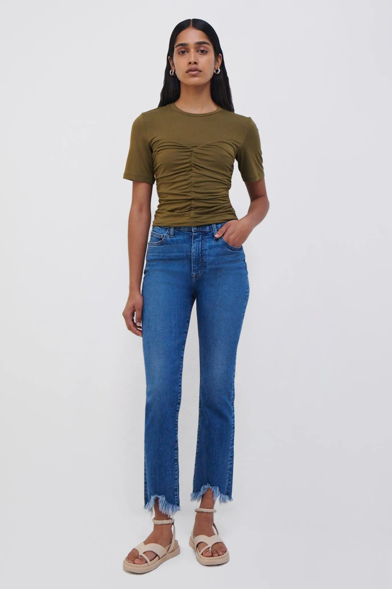 Tansy Ruched Bustier Tee sold by Simkhai product image thumbnail 3