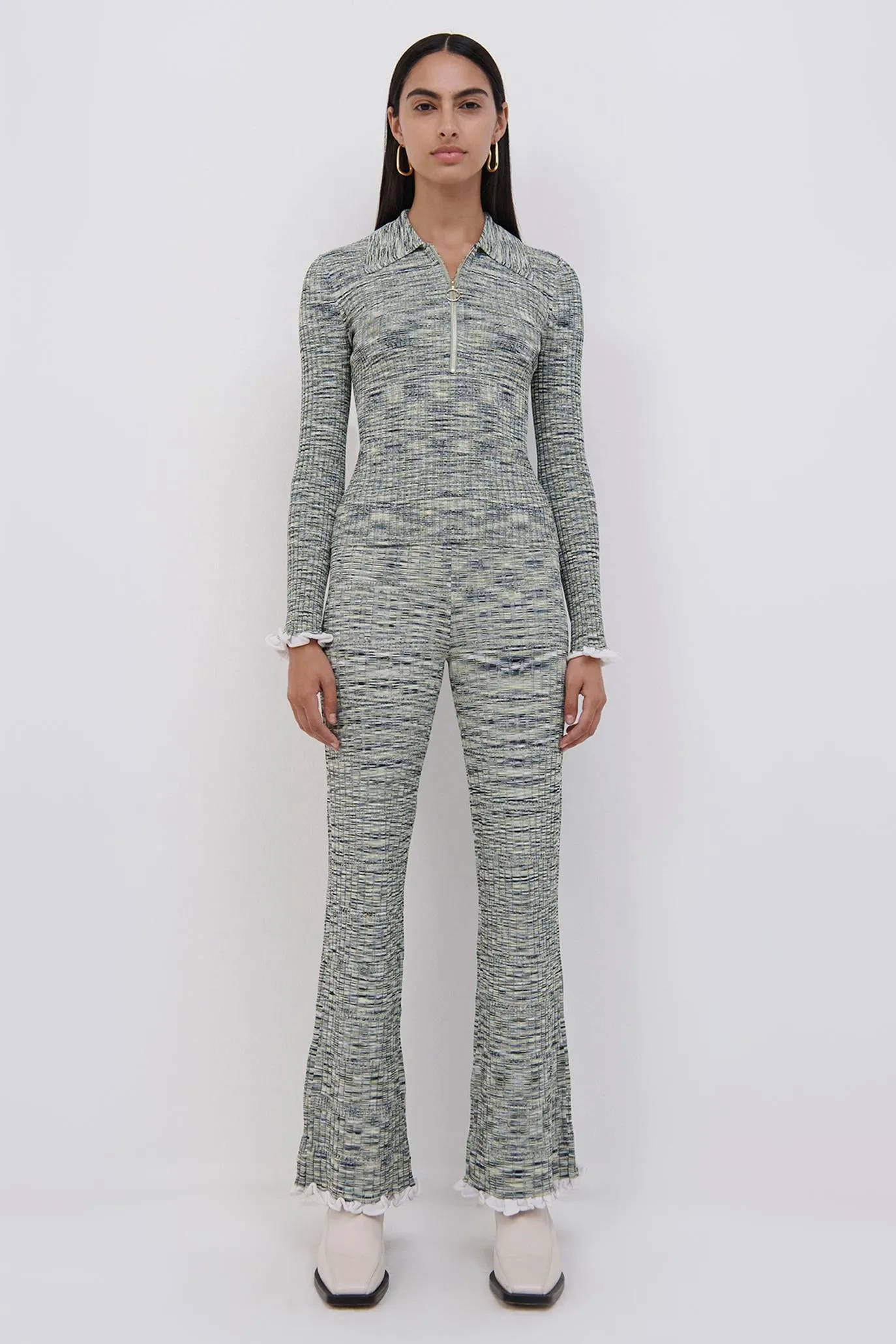 Allyson Space Dye Polo sold by Simkhai product image thumbnail 4