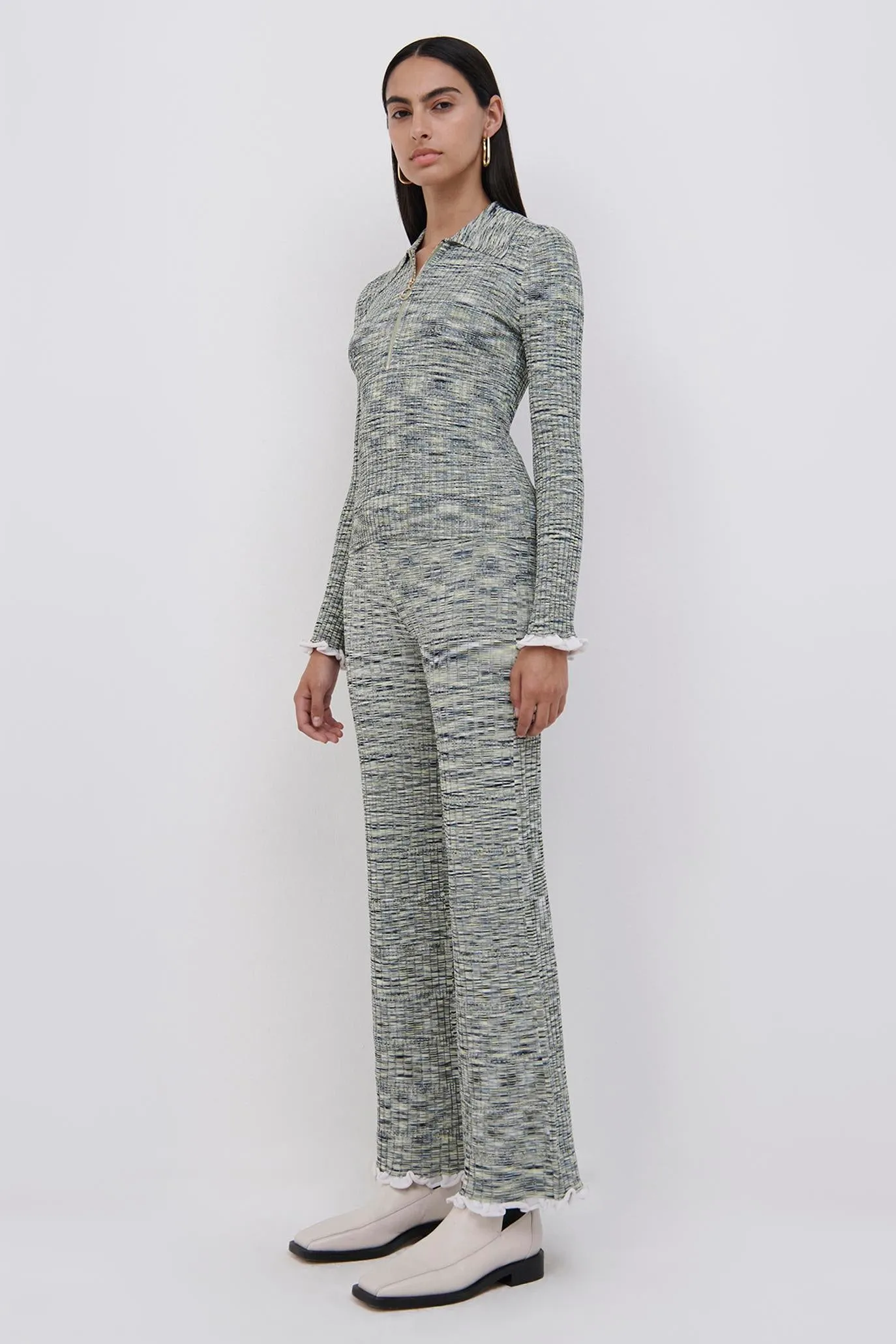 Allyson Space Dye Polo sold by Simkhai product image thumbnail 5