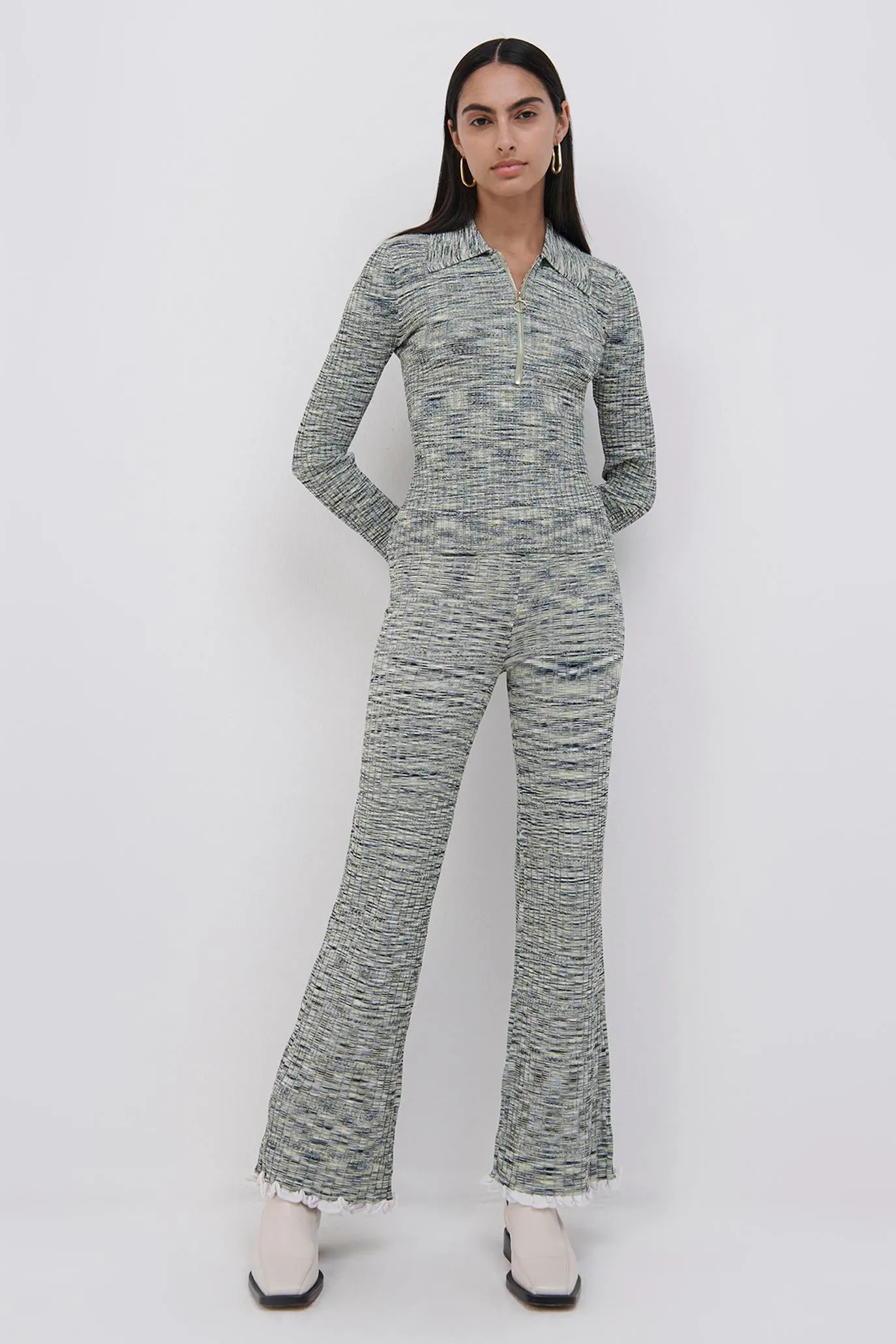 Allyson Space Dye Polo sold by Simkhai product image thumbnail 3