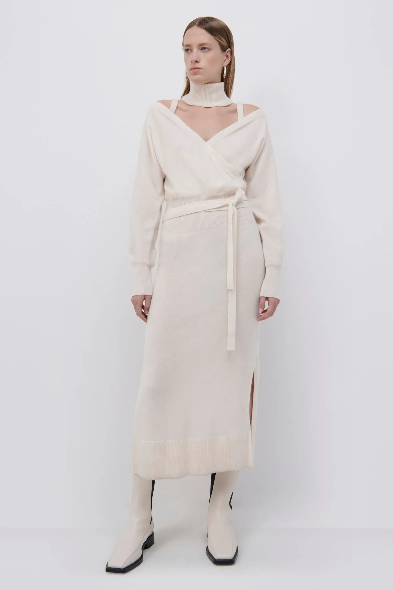 Ashtred Recycled Cashmere Midi Dress sold by Simkhai product image thumbnail 2