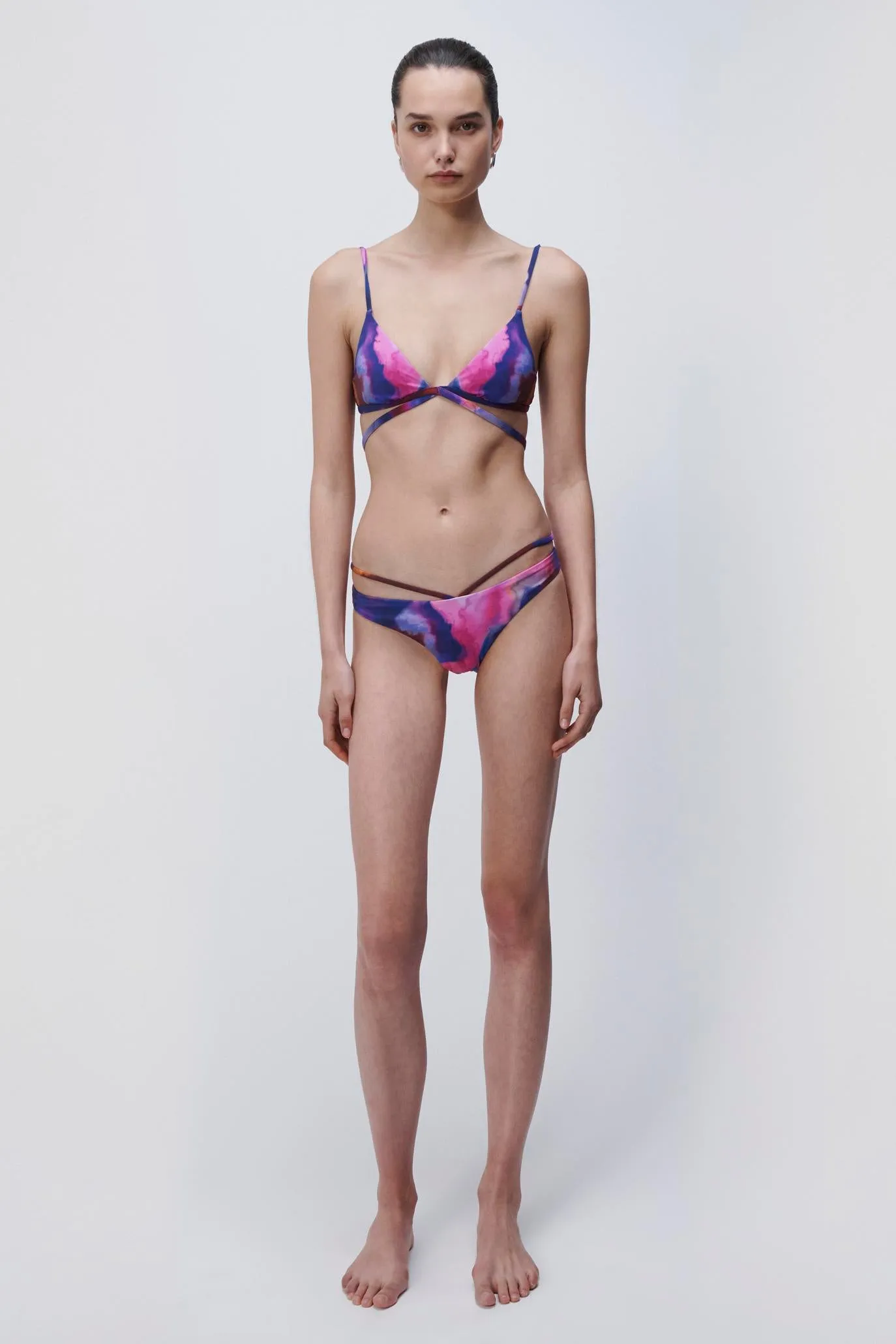 Emmalynn Watercolor Bikini Bottom sold by Simkhai