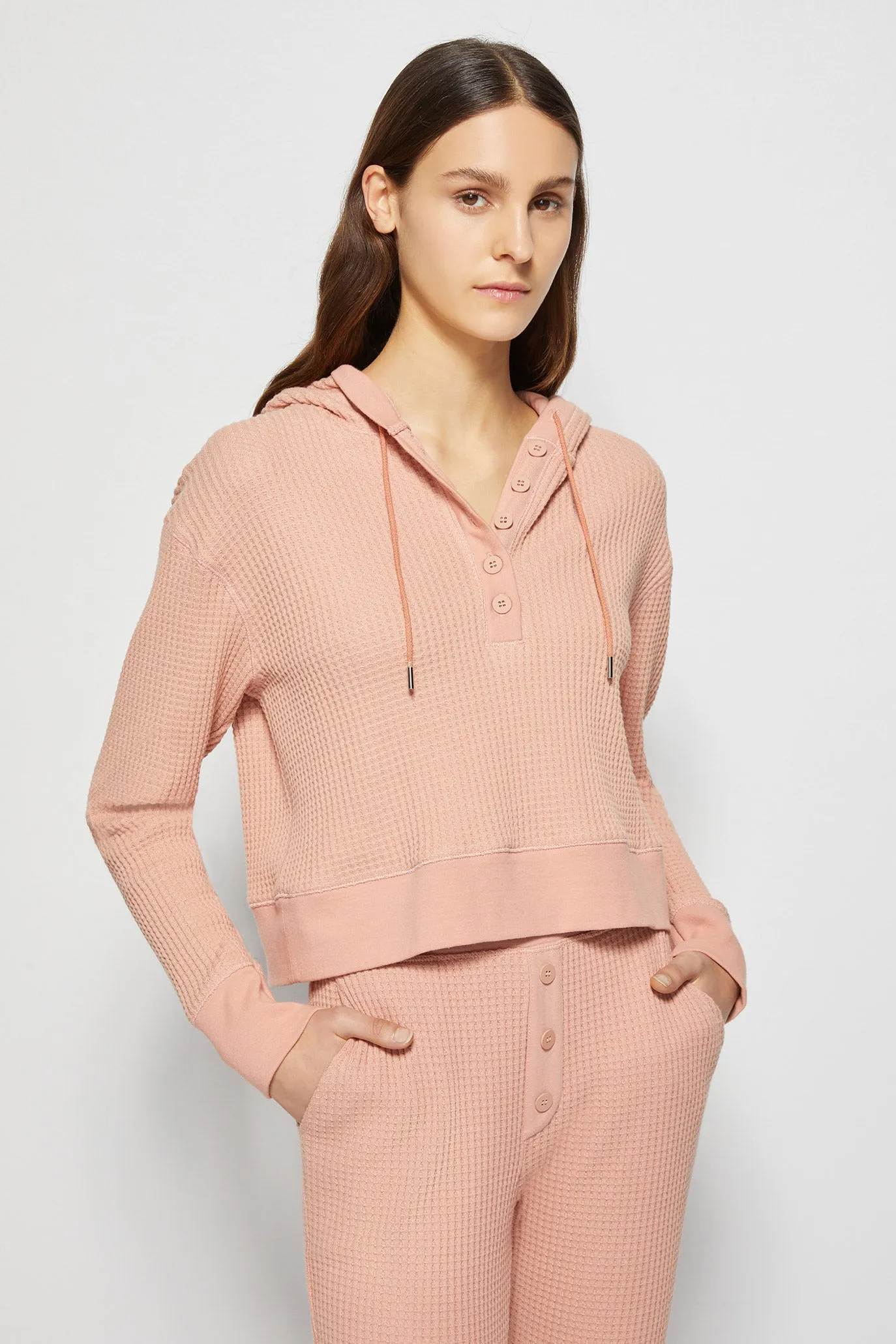 Everly Waffle Hoodie sold by Simkhai product image thumbnail 2