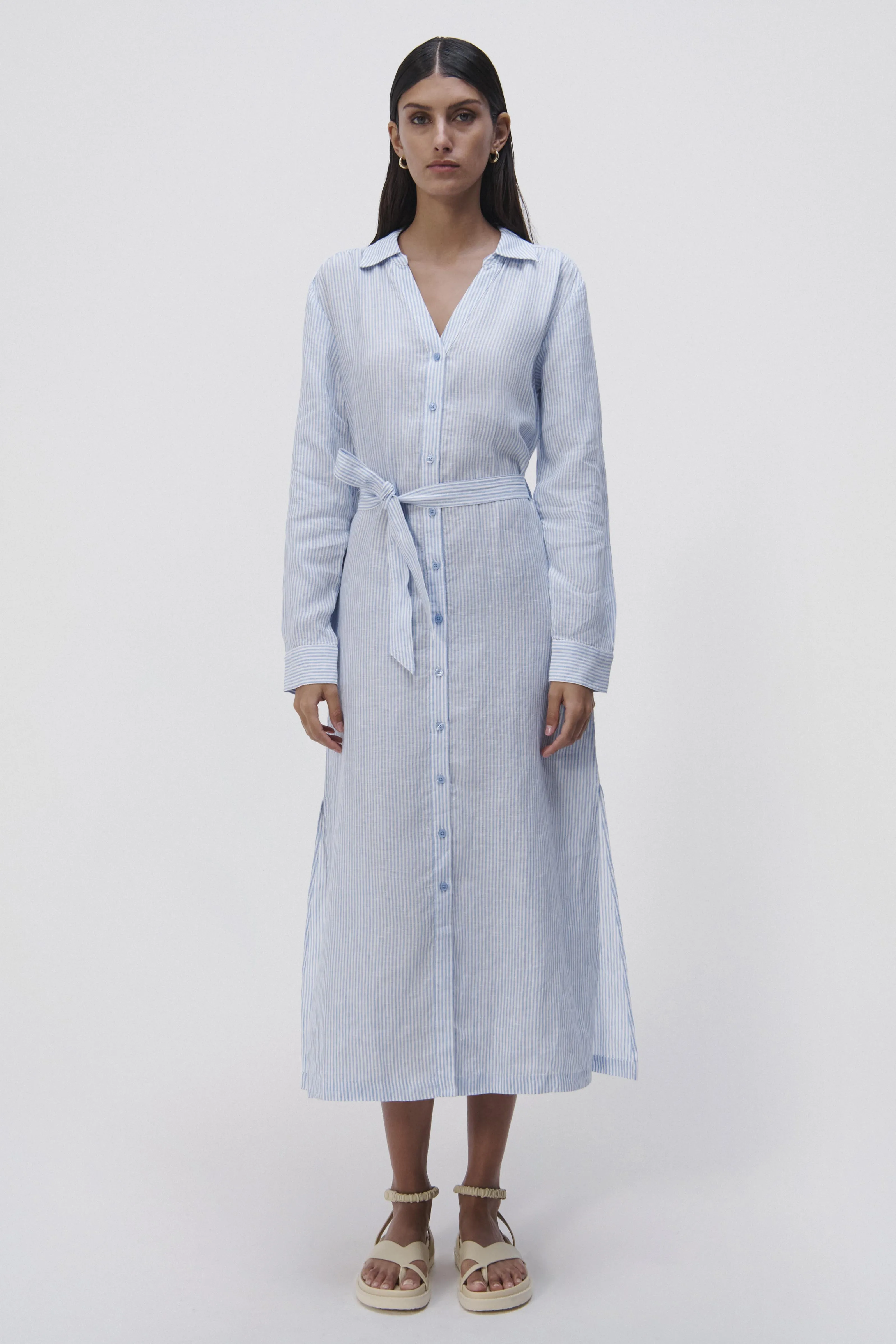 Tallulah Striped Linen Shirt Dress sold by Simkhai product image thumbnail 5