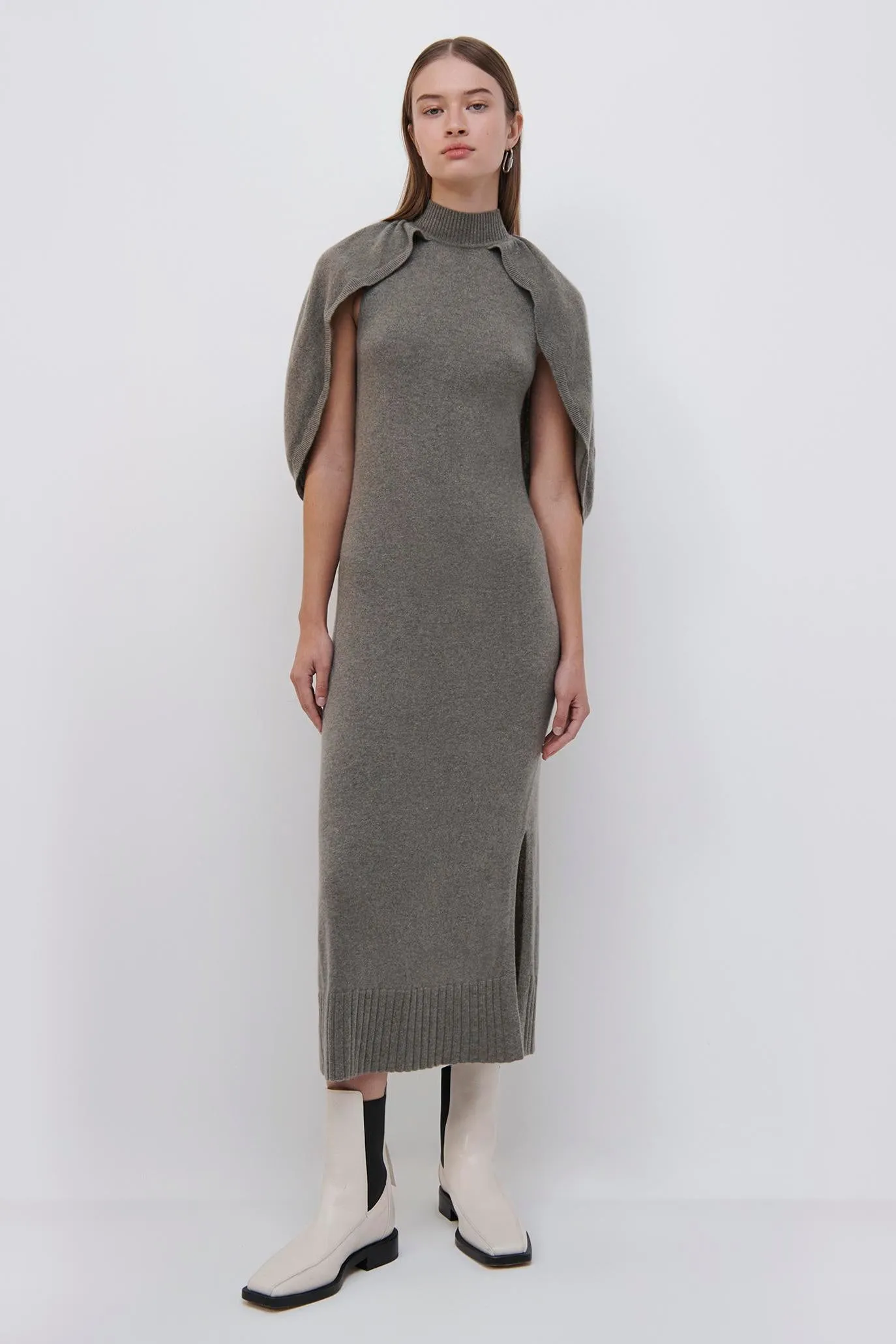 Nancy Recycled Cashmere Cape Dress sold by Simkhai product image thumbnail 2