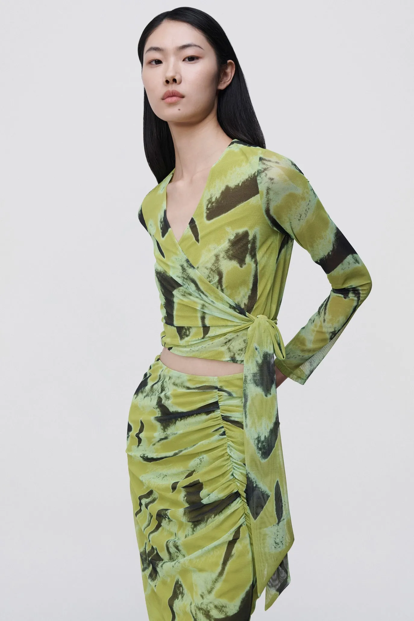 Kensingten Printed Mesh Skirt sold by Simkhai product image thumbnail 5