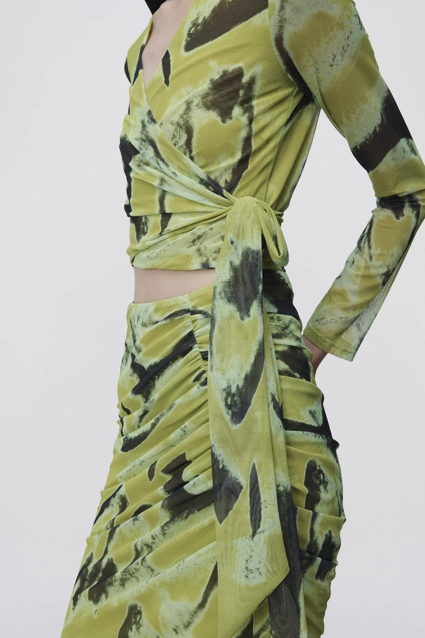 Kensingten Printed Mesh Skirt sold by Simkhai product image thumbnail 3