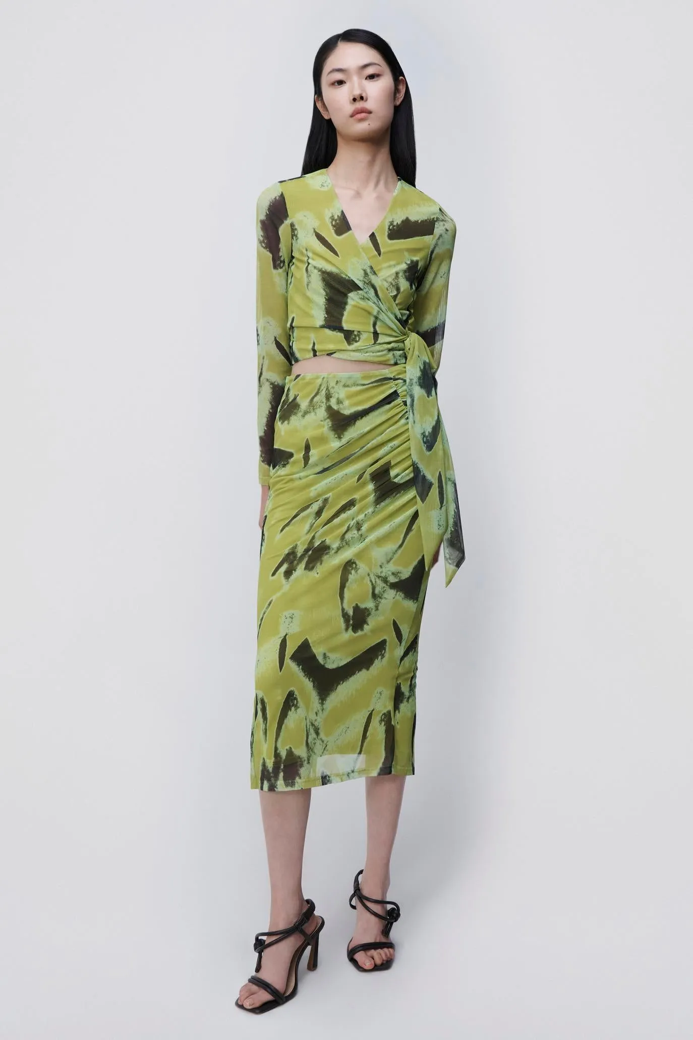 Kensingten Printed Mesh Skirt sold by Simkhai product image thumbnail 2