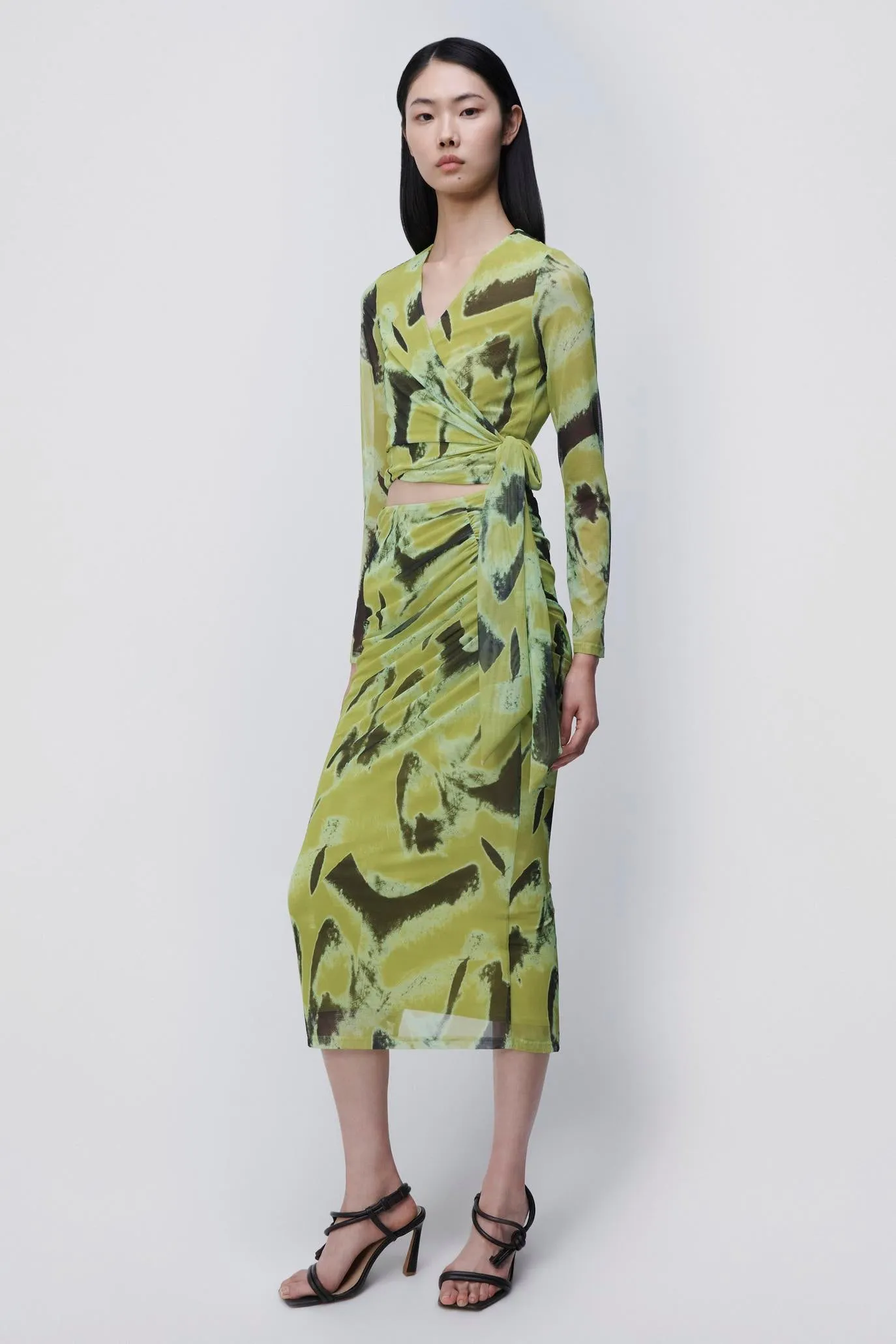 Kensingten Printed Mesh Skirt sold by Simkhai product image thumbnail 4