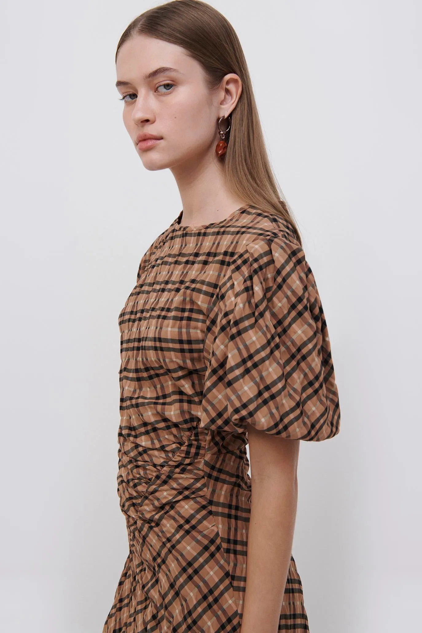 Marnie Plaid Midi Dress sold by Simkhai product image thumbnail 5
