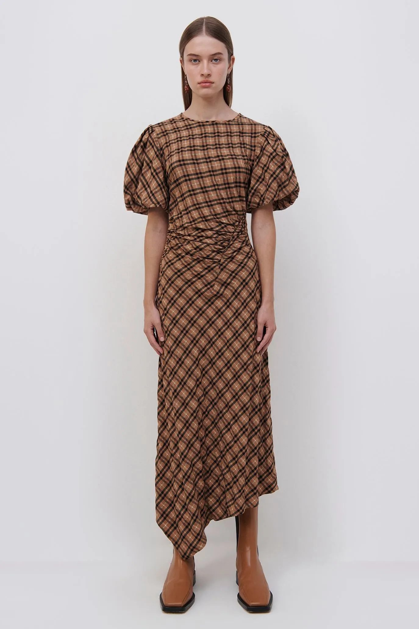 Marnie Plaid Midi Dress sold by Simkhai product image thumbnail 4