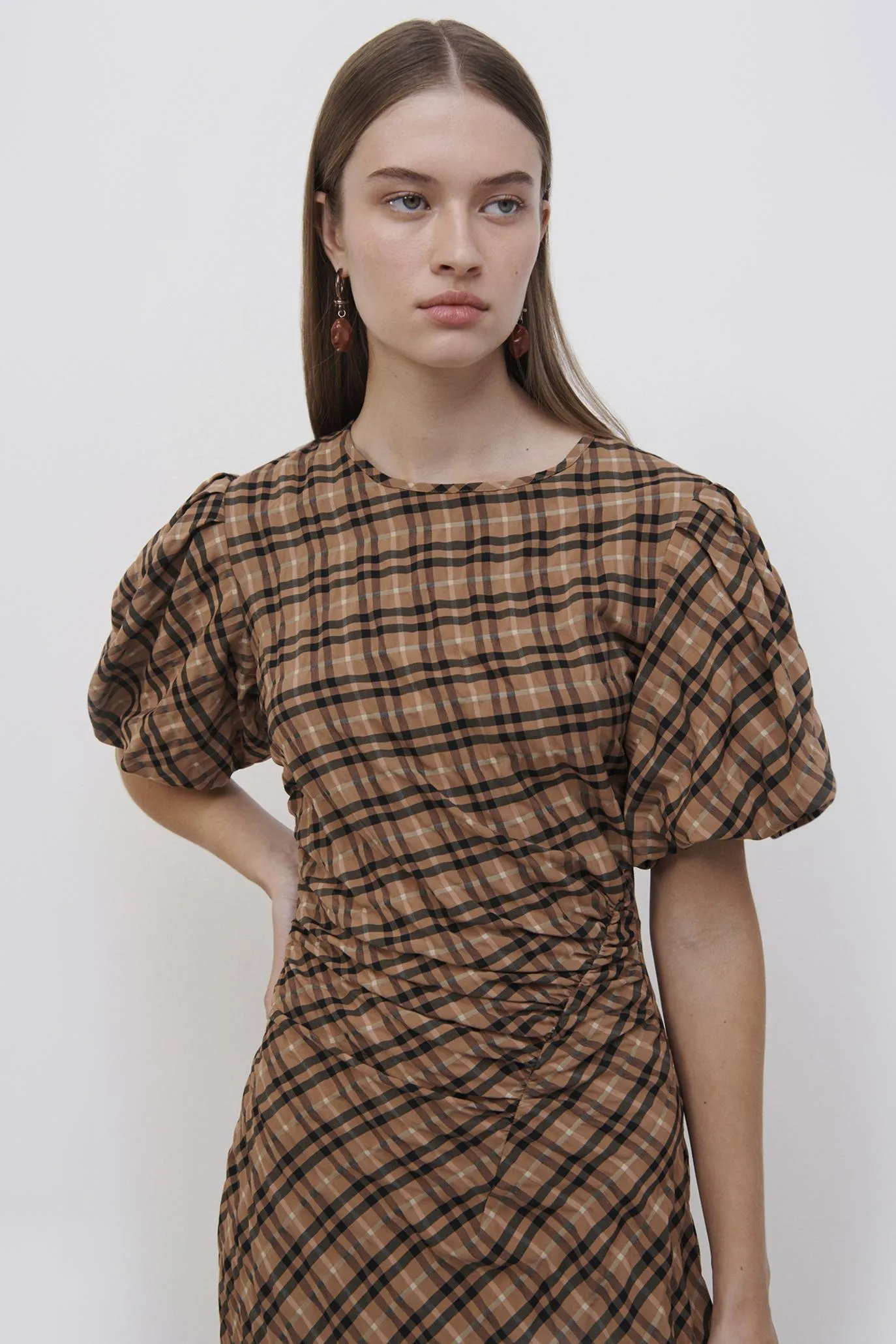 Marnie Plaid Midi Dress sold by Simkhai product image thumbnail 3
