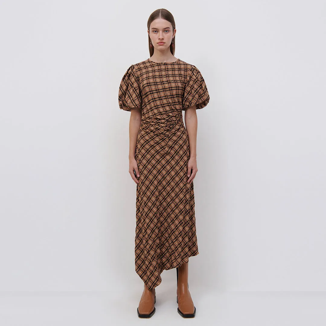 Marnie Plaid Midi Dress sold by Simkhai