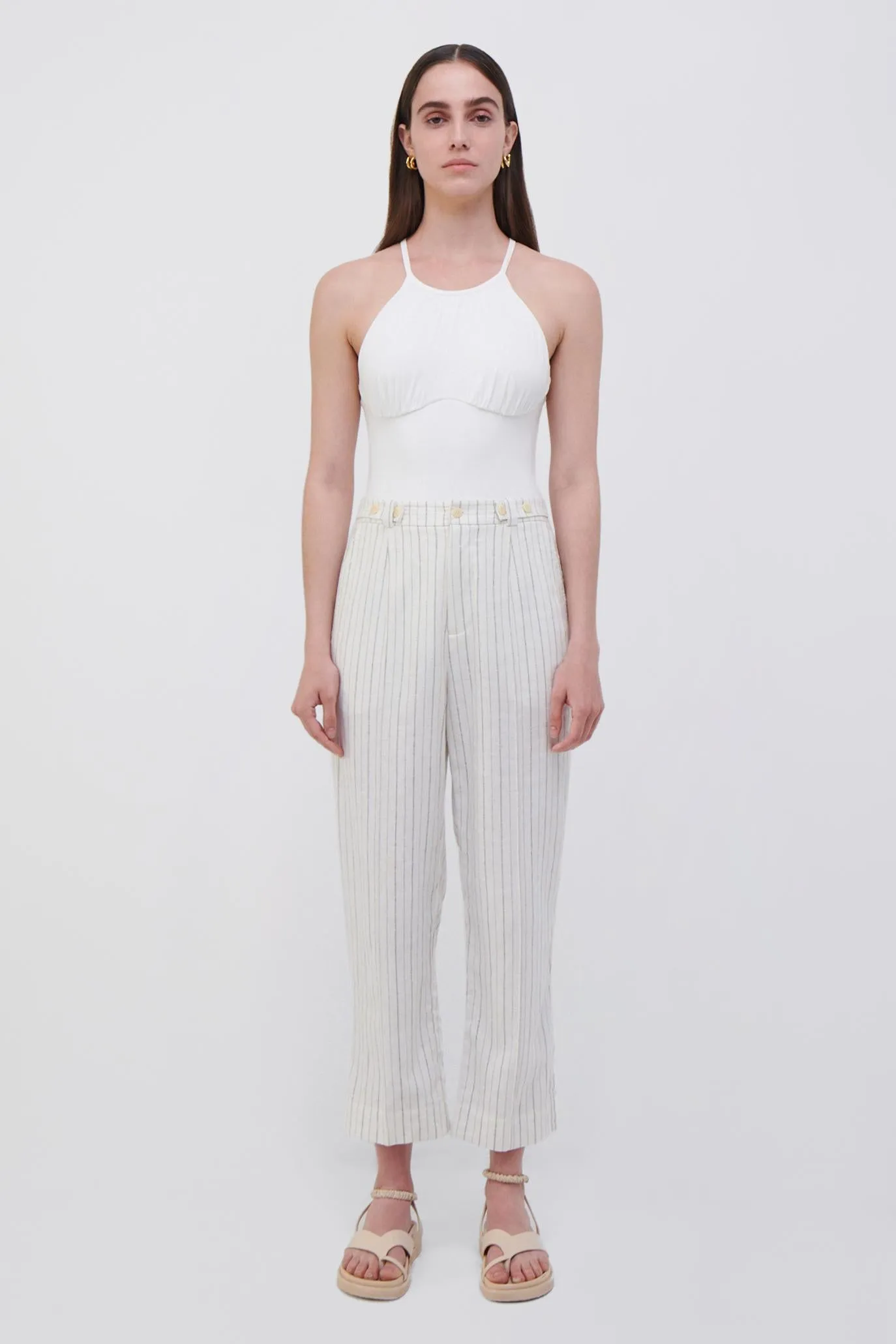Atlas Striped Linen Pant sold by Simkhai product image thumbnail 4