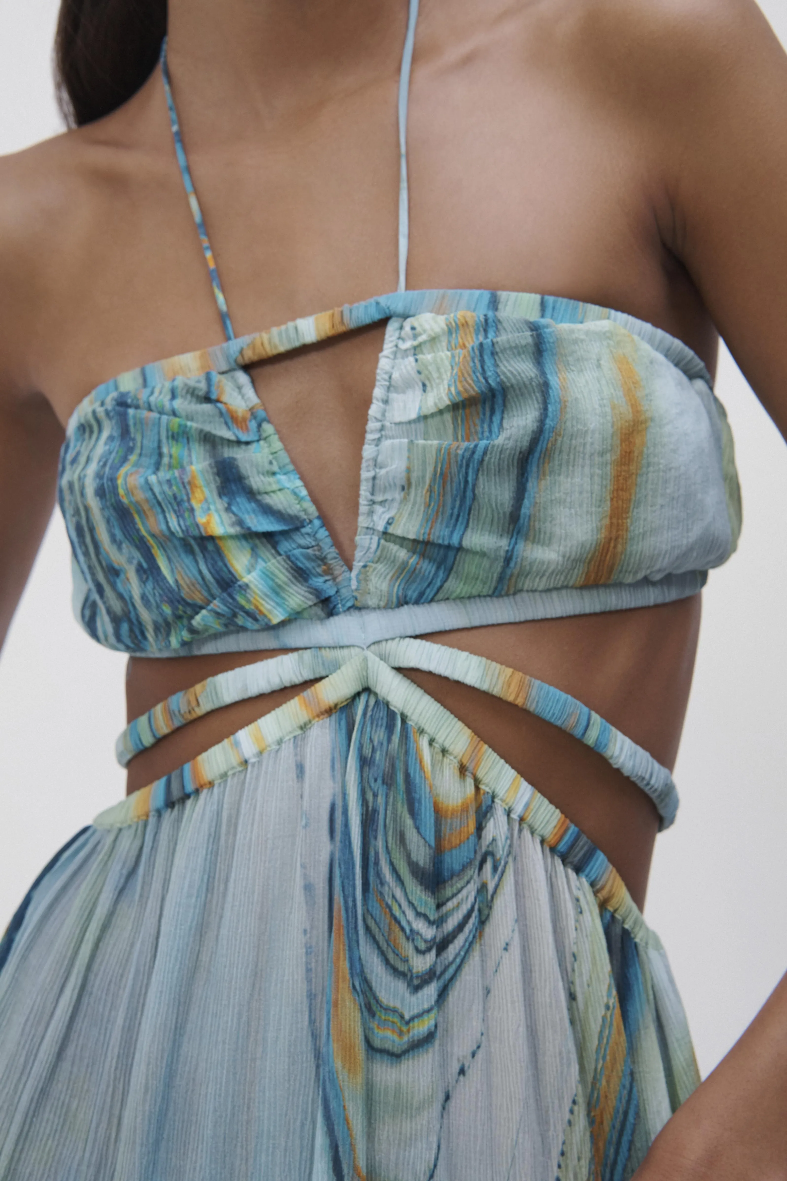 Shailene Marble Print Coverup Maxi sold by Simkhai product image thumbnail 3