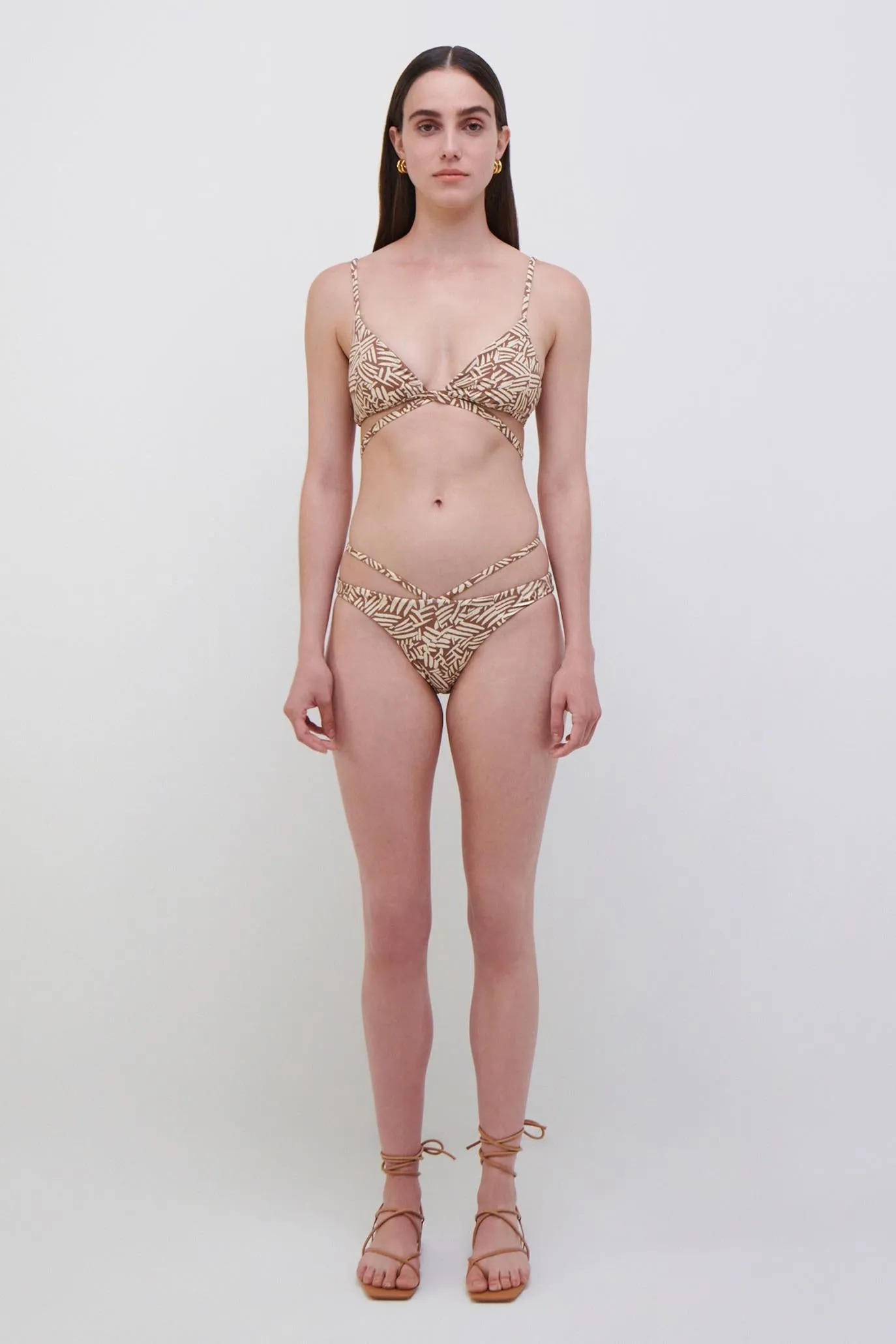 Harlen Printed Bikini Top sold by Simkhai product image thumbnail 4