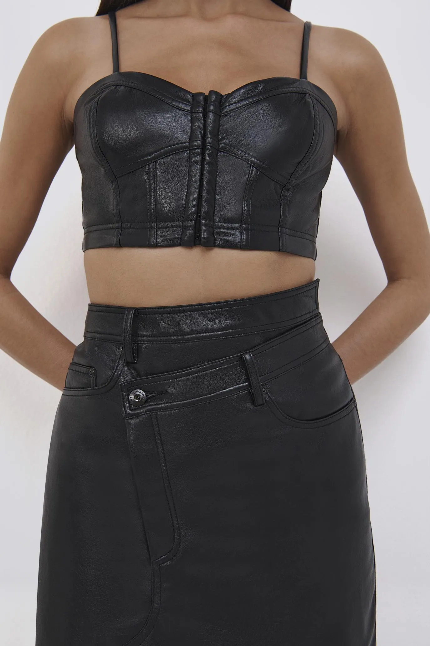 Enzo Vegan Leather Mini Skirt sold by Simkhai product image thumbnail 5