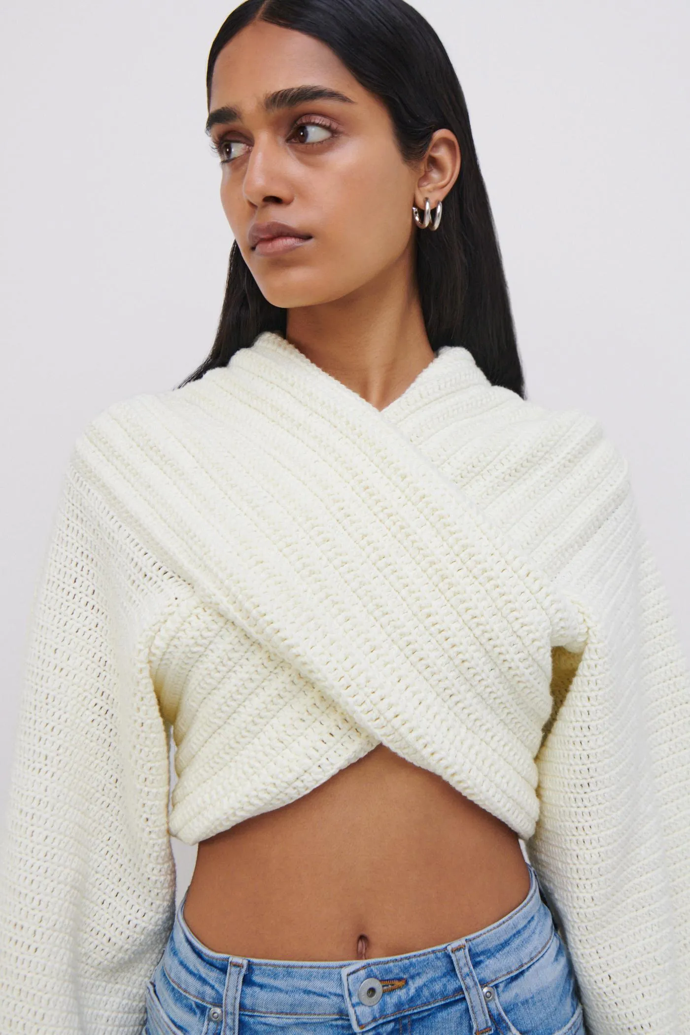 JS x Elexiay Crochet Pullover sold by Simkhai product image thumbnail 3