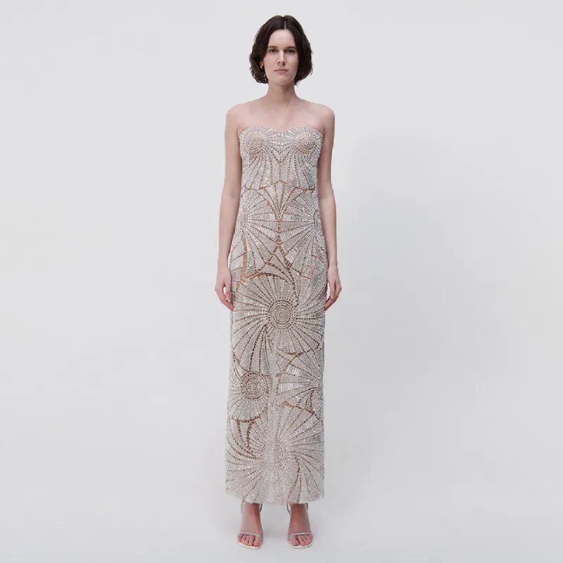 Senada Crystal Shell Gown made by Simkhai