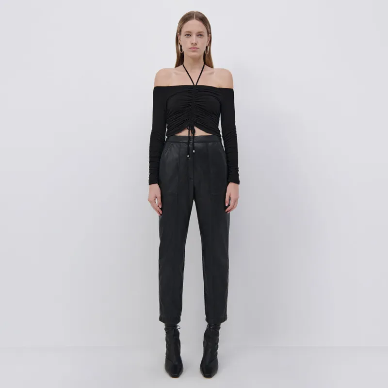 Alessa Matte Jersey Halter Top sold by Simkhai