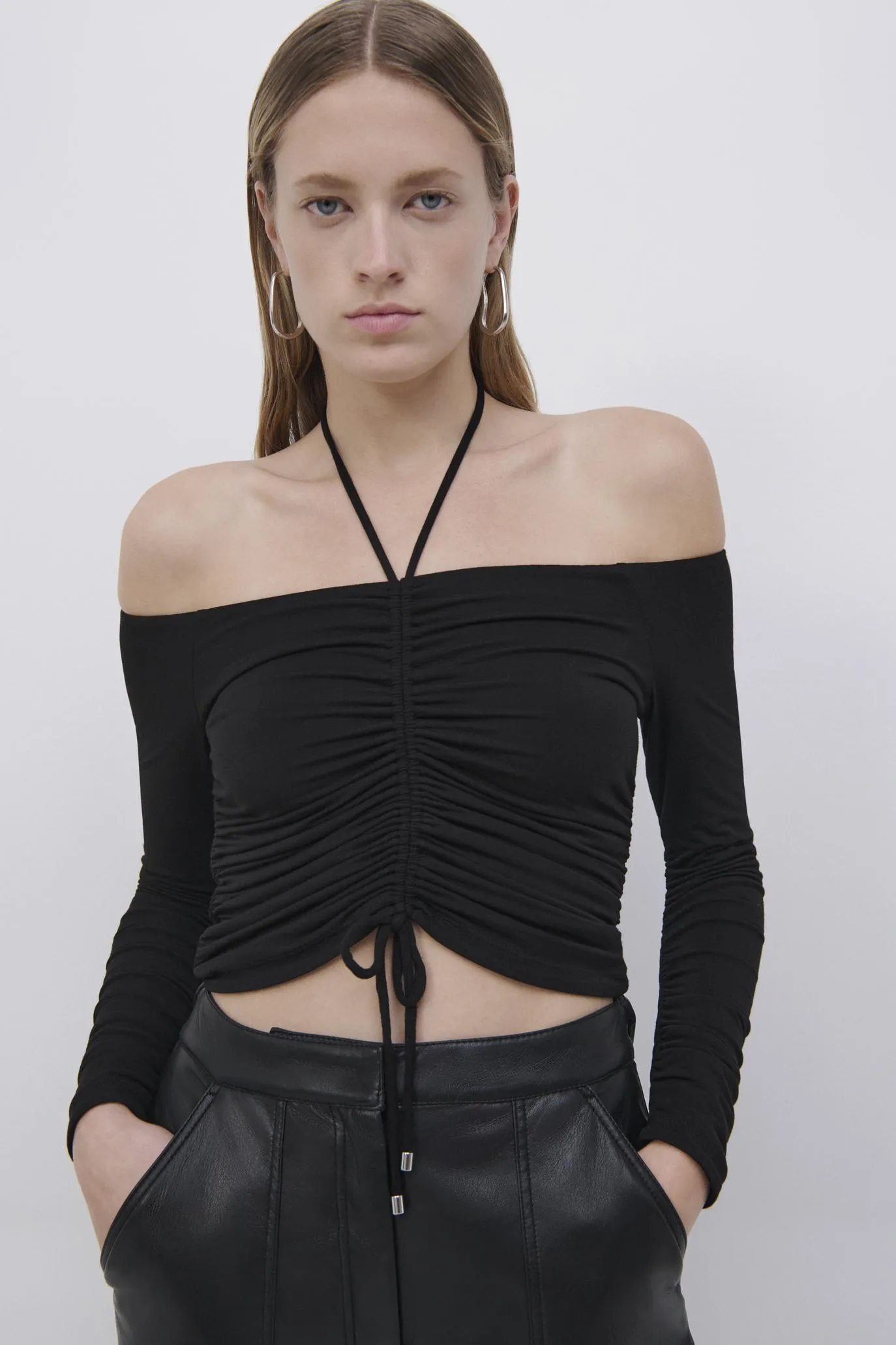 Alessa Matte Jersey Halter Top sold by Simkhai product image thumbnail 2